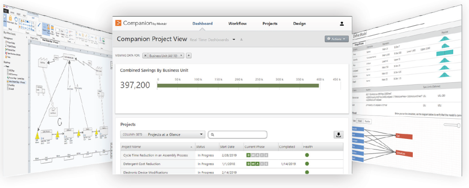 screenshot of Minitab Engage